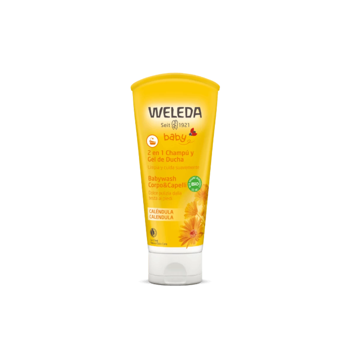 Weleda champú y gel de ducha caléndula 200 ML